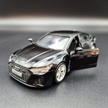 Load image into Gallery viewer, Explorafind 2023 Audi RS7 Black 1:32 Die Cast Car