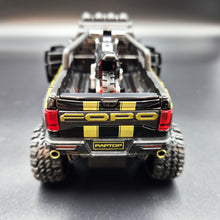 Load image into Gallery viewer, Explorafind 2023 Ford Raptor F-150 6x6 Black 1:24 Die Cast Pickup