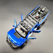 Load image into Gallery viewer, Explorafind 2023 Ford Raptor F-150 6x6 Blue 1:24 Die Cast Pickup