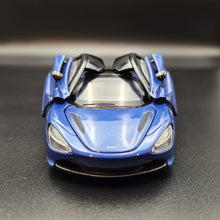 Load image into Gallery viewer, Explorafind 2023 McLaren 720S Blue 1:32 Die Cast Car