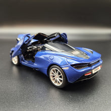 Load image into Gallery viewer, Explorafind 2023 McLaren 720S Blue 1:32 Die Cast Car