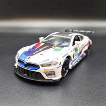 Load image into Gallery viewer, Explorafind 2018 BMW M8 GTE #82 2018-19 FIA WEC Race Car White 1:32 Die Cast Car