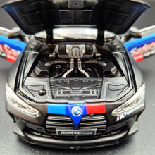 Load image into Gallery viewer, Explorafind 2022 BMW M4 Coupe Safety Car Satin Black 1:32 Die Cast Car