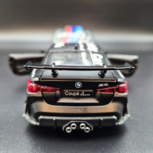 Load image into Gallery viewer, Explorafind 2022 BMW M4 Coupe Safety Car Satin Black 1:32 Die Cast Car