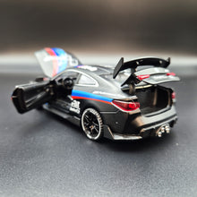 Load image into Gallery viewer, Explorafind 2022 BMW M4 Coupe Safety Car Satin Black 1:32 Die Cast Car