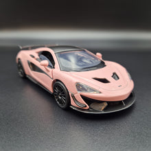Load image into Gallery viewer, Explorafind 2019 McLaren 570S GT4 Pink 1:32 Die Cast Car