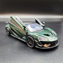 Load image into Gallery viewer, Explorafind 2019 McLaren 570S GT4 Dark Green 1:32 Die Cast Car