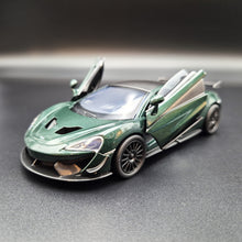 Load image into Gallery viewer, Explorafind 2019 McLaren 570S GT4 Dark Green 1:32 Die Cast Car