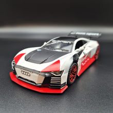 Load image into Gallery viewer, Explorafind 2018 Audi e-tron Vision Gran Turismo White 1:32 Die Cast Car