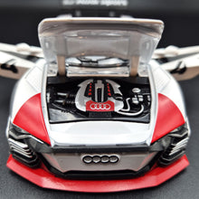 Load image into Gallery viewer, Explorafind 2018 Audi e-tron Vision Gran Turismo White 1:32 Die Cast Car