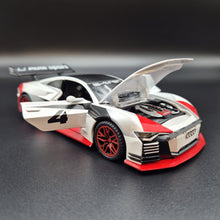 Load image into Gallery viewer, Explorafind 2018 Audi e-tron Vision Gran Turismo White 1:32 Die Cast Car