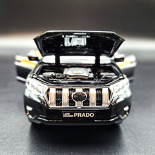 Load image into Gallery viewer, Explorafind 2020 Toyota Land Cruiser Prado Black 1:32 Die Cast Car