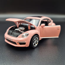 Load image into Gallery viewer, Explorafind 2010 Volkswagen New Beetle Pink 1:32 Die Cast Car