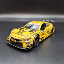 Load image into Gallery viewer, Explorafind 2019 BMW M4 DTM Touring Car Yellow 1:32 Die Cast Car - Timo Glock