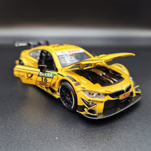 Load image into Gallery viewer, Explorafind 2019 BMW M4 DTM Touring Car Yellow 1:32 Die Cast Car - Timo Glock