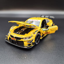 Load image into Gallery viewer, Explorafind 2019 BMW M4 DTM Touring Car Yellow 1:32 Die Cast Car - Timo Glock