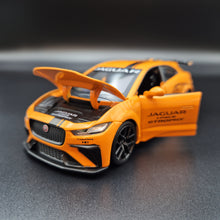 Load image into Gallery viewer, Explorafind 2019 Jaguar I-Pace e-Trophy Orange 1:32 Die Cast Car