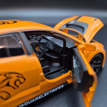 Load image into Gallery viewer, Explorafind 2019 Jaguar I-Pace e-Trophy Orange 1:32 Die Cast Car