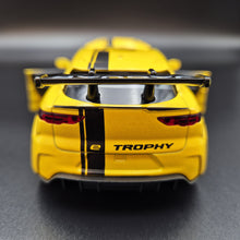 Load image into Gallery viewer, Explorafind 2019 Jaguar I-Pace e-Trophy Yellow 1:32 Die Cast Car