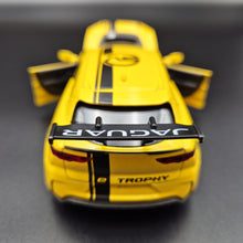 Load image into Gallery viewer, Explorafind 2019 Jaguar I-Pace e-Trophy Yellow 1:32 Die Cast Car