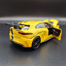 Load image into Gallery viewer, Explorafind 2019 Jaguar I-Pace e-Trophy Yellow 1:32 Die Cast Car