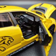 Load image into Gallery viewer, Explorafind 2019 Jaguar I-Pace e-Trophy Yellow 1:32 Die Cast Car