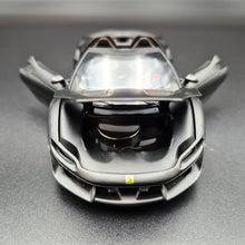 Load image into Gallery viewer, Explorafind 2018 Ferrari J50 Satin Black 1:32 Die Cast Car