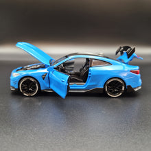 Load image into Gallery viewer, Explorafind 2023 BMW M4 G82 Coupe Blue 1:32 Die Cast Car