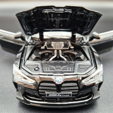 Load image into Gallery viewer, Explorafind 2023 BMW M4 G82 Coupe Black 1:32 Die Cast Car