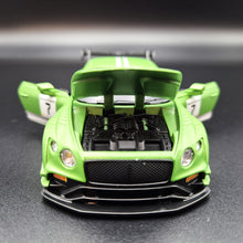 Load image into Gallery viewer, Explorafind 2018 Bentley Continental GT3 Satin Green 1:32 Die Cast Car