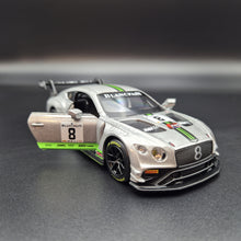 Load image into Gallery viewer, Explorafind 2018 Bentley Continental GT3 Silver 1:32 Die Cast Car