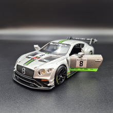 Load image into Gallery viewer, Explorafind 2018 Bentley Continental GT3 Silver 1:32 Die Cast Car