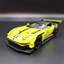 Load image into Gallery viewer, Explorafind 2021 Aston Martin Vulcan Lime 1:32 Die Cast Car