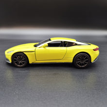 Load image into Gallery viewer, Explorafind 2022 Aston Martin DB11 AMR Neon Yellow 1:32 Die Cast Car