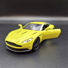 Load image into Gallery viewer, Explorafind 2022 Aston Martin DB11 AMR Neon Yellow 1:32 Die Cast Car