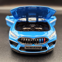 Load image into Gallery viewer, Explorafind 2023 BMW M8 Manhart MH8 800 Blue 1:32 Die Cast Car