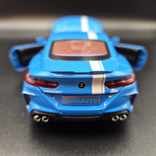 Load image into Gallery viewer, Explorafind 2023 BMW M8 Manhart MH8 800 Blue 1:32 Die Cast Car