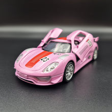 Load image into Gallery viewer, Explorafind 2015 Porsche 918 Spyder RSR Pink 1:32 Die Cast Car