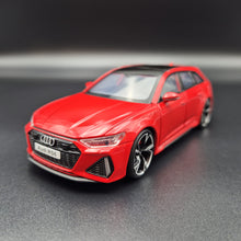 Load image into Gallery viewer, Explorafind 2022 Audi RS6 Avant Red 1:32 Die Cast Car
