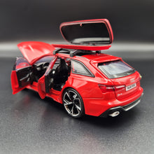 Load image into Gallery viewer, Explorafind 2022 Audi RS6 Avant Red 1:32 Die Cast Car