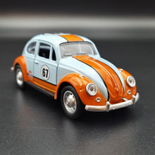 Load image into Gallery viewer, Explorafind 1967 Volkswagen Classical Beetle Gulf Blue 1:36 Die Cast Car