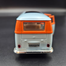 Load image into Gallery viewer, Explorafind 1967 Volkswagen T1 Van Gulf Blue 1:38 Die Cast Van