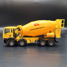 Load image into Gallery viewer, Explorafind 2009 MAN TGS 8x4 Style Cement Mixer Truck Yellow 1:50 Die Cast Truck