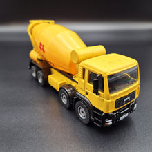 Load image into Gallery viewer, Explorafind 2009 MAN TGS 8x4 Style Cement Mixer Truck Yellow 1:50 Die Cast Truck