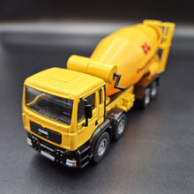 Load image into Gallery viewer, Explorafind 2009 MAN TGS 8x4 Style Cement Mixer Truck Yellow 1:50 Die Cast Truck