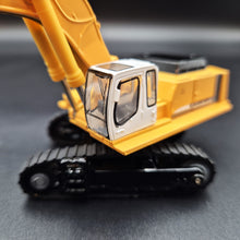 Load image into Gallery viewer, Explorafind Liebherr Style 974 Excavator with Hammer/Drill Implement Yellow 1:87 Die Cast