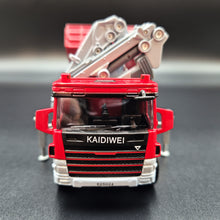 Load image into Gallery viewer, Explorafind 2009 Scania Style Truck with Crane (Hiab) Red 1:50 Die Cast Truck