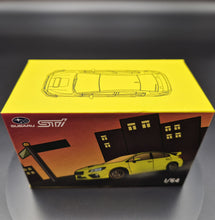 Load image into Gallery viewer, Explorafind 2016 Subaru WRX STI S207 Yellow 1:64 Die Cast Car