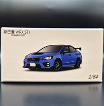 Load image into Gallery viewer, Explorafind 2016 Subaru WRX STI S207 Blue 1:64 Die Cast Car