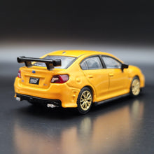 Load image into Gallery viewer, Explorafind 2016 Subaru WRX STI S207 Yellow 1:64 Die Cast Car